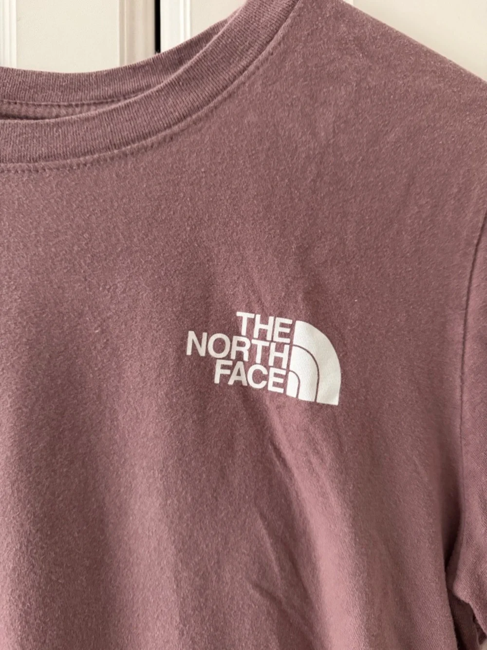 The North Face Dusty Pink Logo Short Sleeve Tee — Womens - Picture 2 of 6